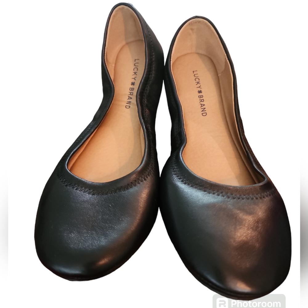 Lucky Brand Black Flats NWOB - Picture 4 of 9